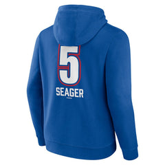 Royal Corey Seager Texas Rangers Fastball Player Name & Number Pullover Hoodie