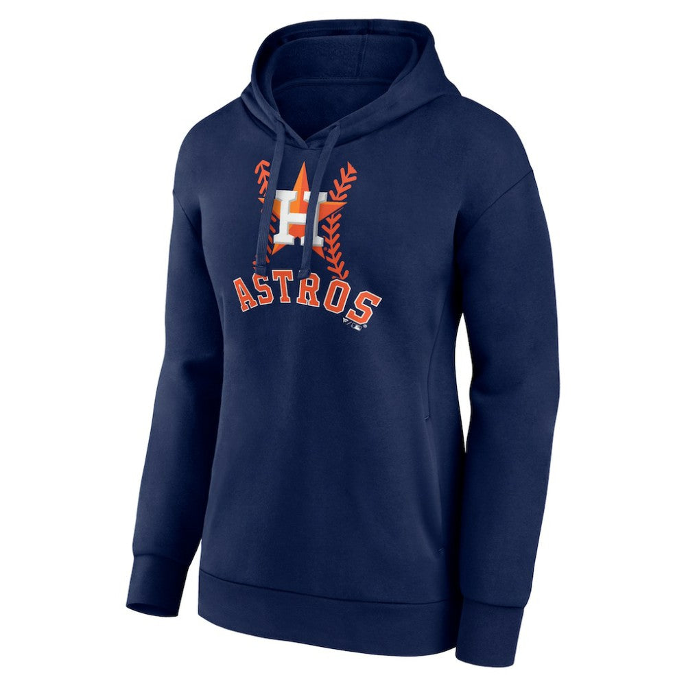 Navy Jose Altuve Houston Astros Women's Fastball Player Name & Number Pullover Hoodie