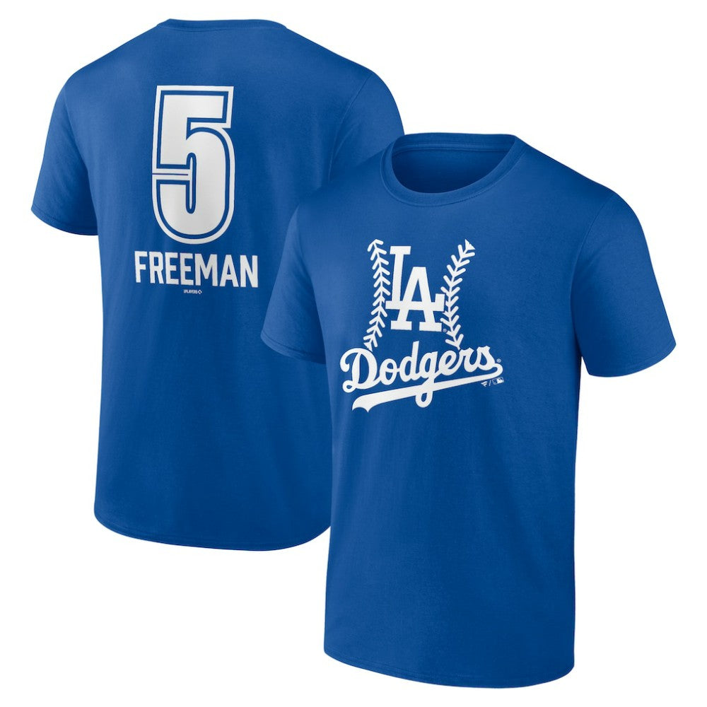 Royal Freddie Freeman Los Angeles Dodgers Fastball Player Name & Number T-Shirt