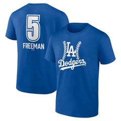 Royal Freddie Freeman Los Angeles Dodgers Fastball Player Name & Number T-Shirt