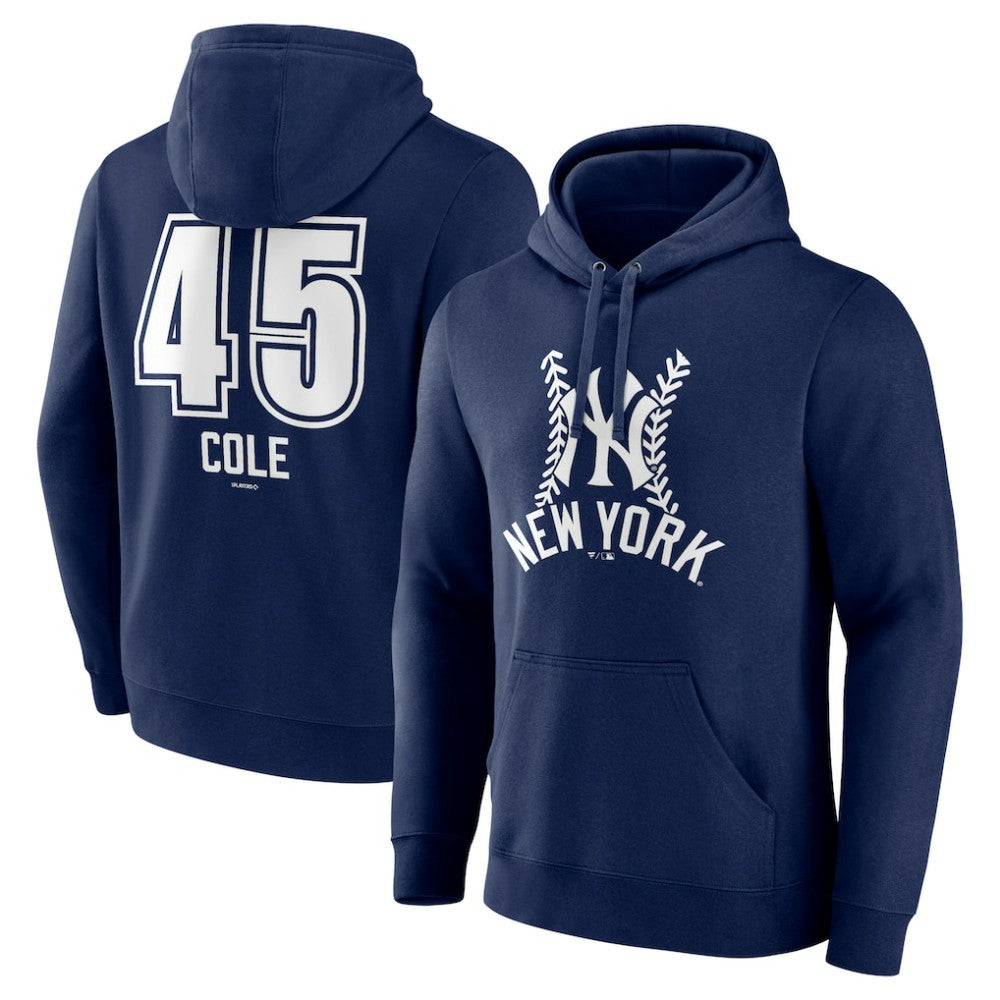 Navy Gerrit Cole New York Yankees Fastball Player Name & Number Pullover Hoodie