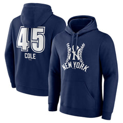 Navy Gerrit Cole New York Yankees Fastball Player Name & Number Pullover Hoodie