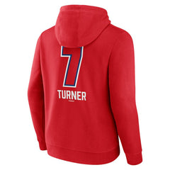 Red Trea Turner Philadelphia Phillies Fastball Player Name & Number Pullover Hoodie