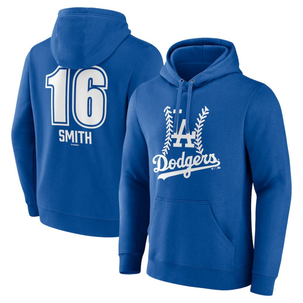 Royal Will Smith Los Angeles Dodgers Fastball Player Name & Number Pullover Hoodie