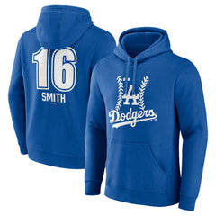 Royal Will Smith Los Angeles Dodgers Fastball Player Name & Number Pullover Hoodie