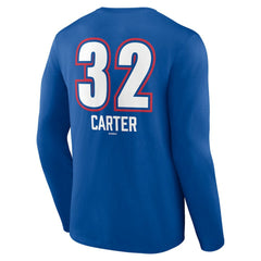 Royal Evan Carter Texas Rangers Fastball Player Name & Number Long Sleeve T-Shirt