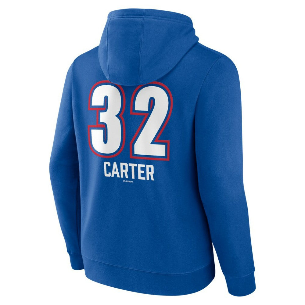 Royal Evan Carter Texas Rangers Fastball Player Name & Number Pullover Hoodie