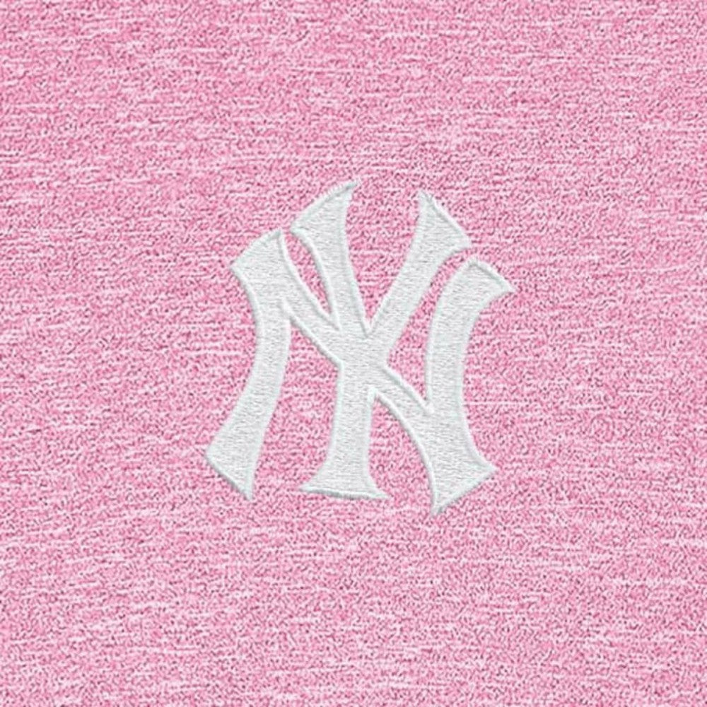 Pink New York Yankees Antigua Hunk Quarter-Zip Top