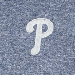 Heather Navy Philadelphia Phillies Antigua Hunk Quarter-Zip Top