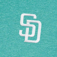 Heather Aqua San Diego Padres Antigua Hunk Quarter-Zip Top
