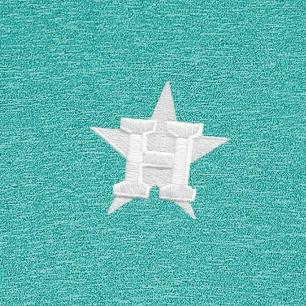 Heather Aqua Houston Astros Antigua Hunk Quarter-Zip Top