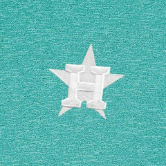 Heather Aqua Houston Astros Antigua Hunk Quarter-Zip Top