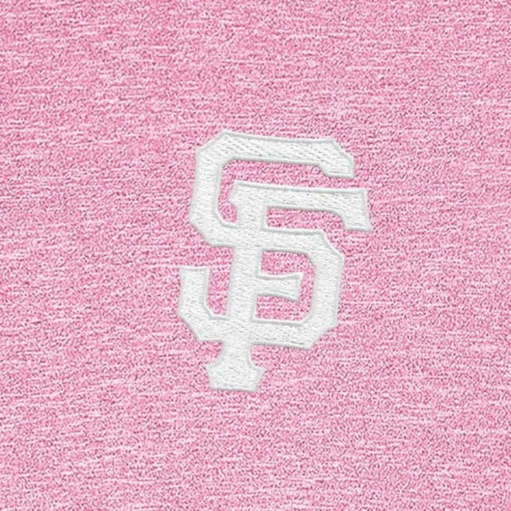 Pink San Francisco Giants Antigua Hunk Quarter-Zip Top