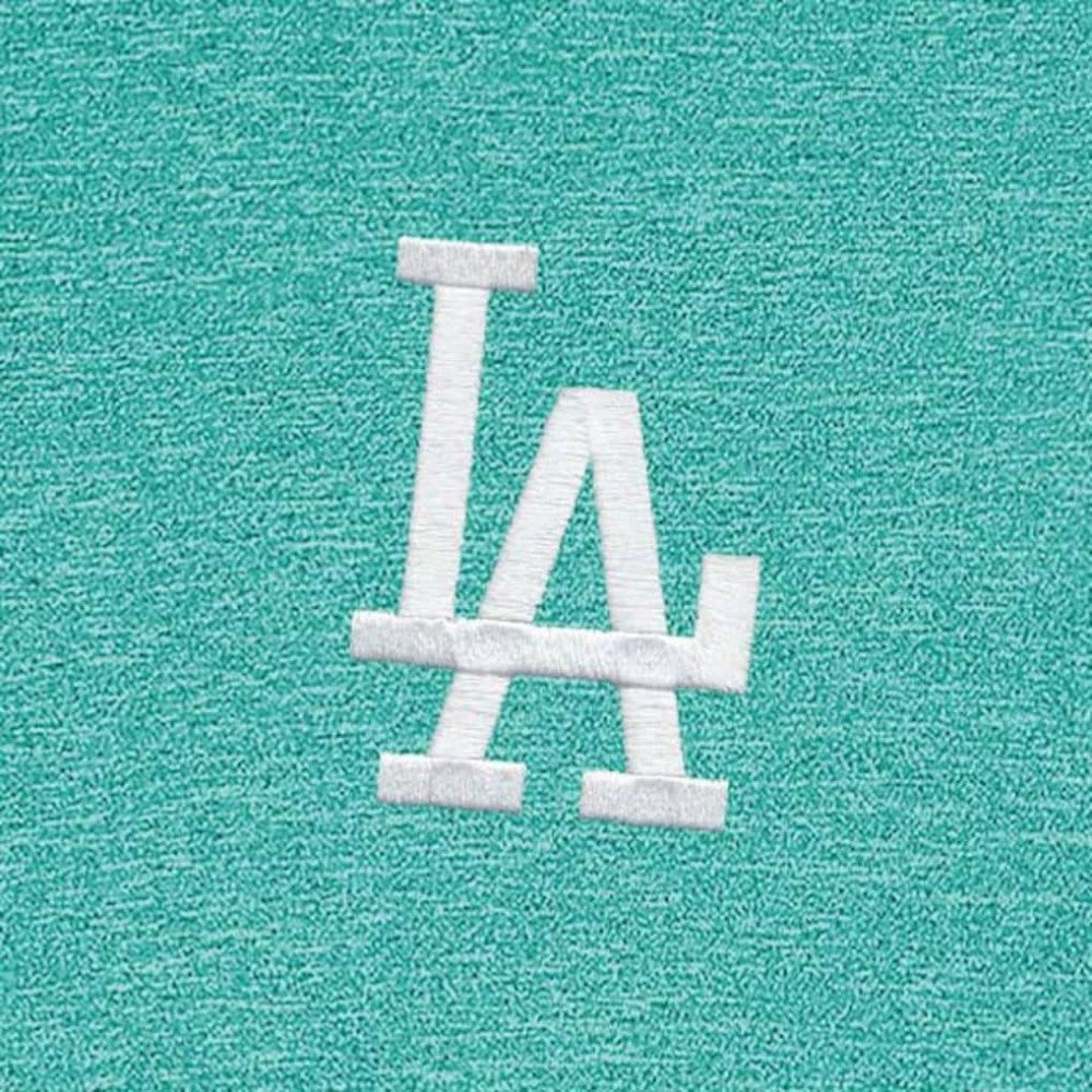 Heather Aqua Los Angeles Dodgers Antigua Hunk Quarter-Zip Top