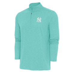Mint New York Yankees Antigua Hunk Quarter-Zip Top