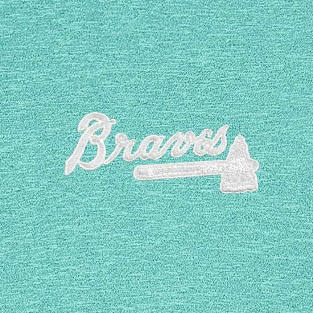 Mint Atlanta Braves Antigua Hunk Quarter-Zip Top