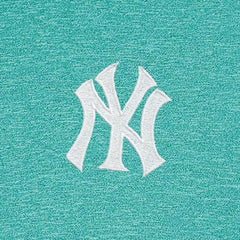 Heather Aqua New York Yankees Antigua Hunk Quarter-Zip Top