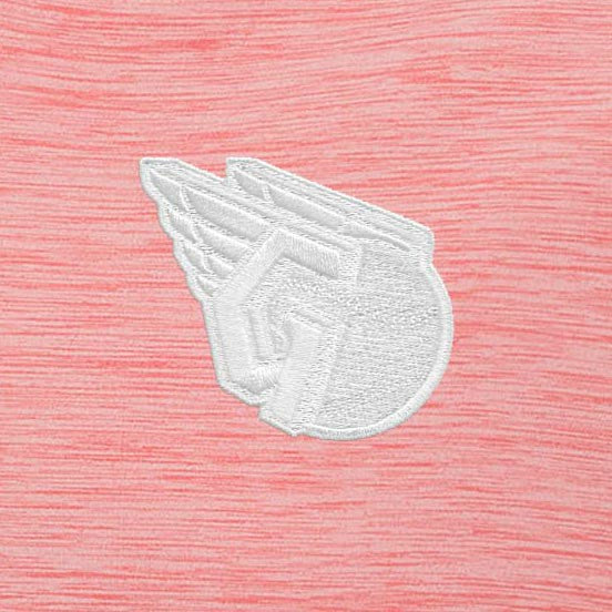 Coral Cleveland Guardians Antigua Bright Quarter-Zip Pullover Top
