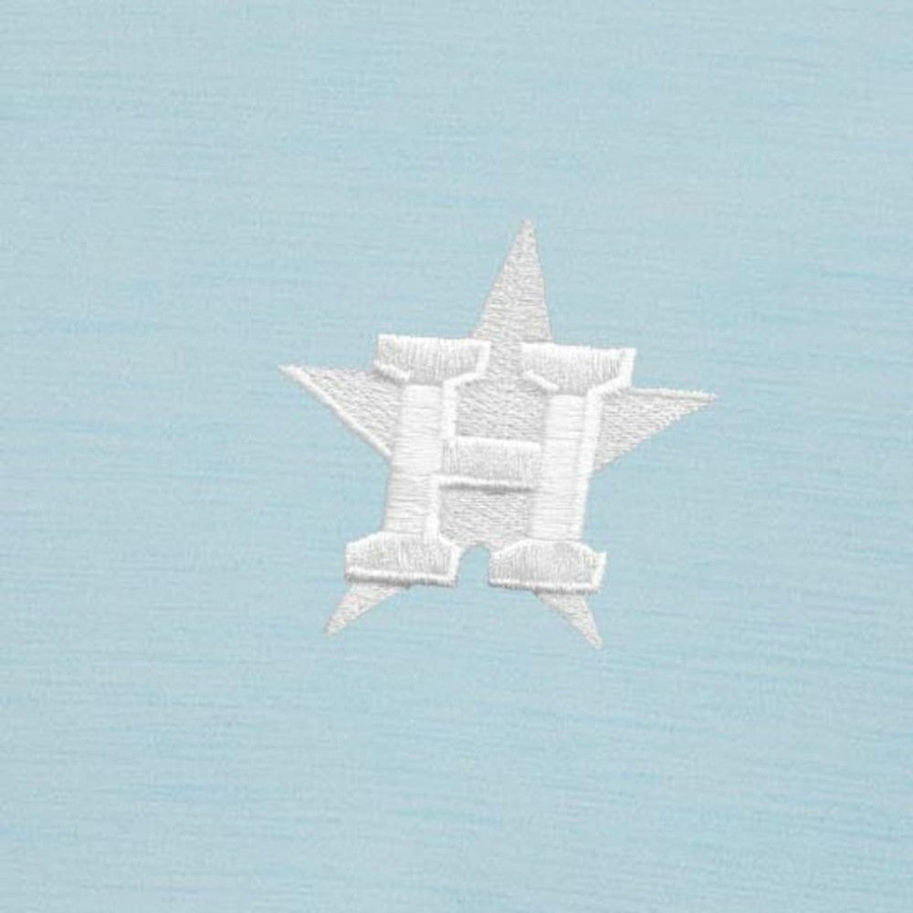 Powder Blue Houston Astros Antigua Bright Quarter-Zip Pullover Top