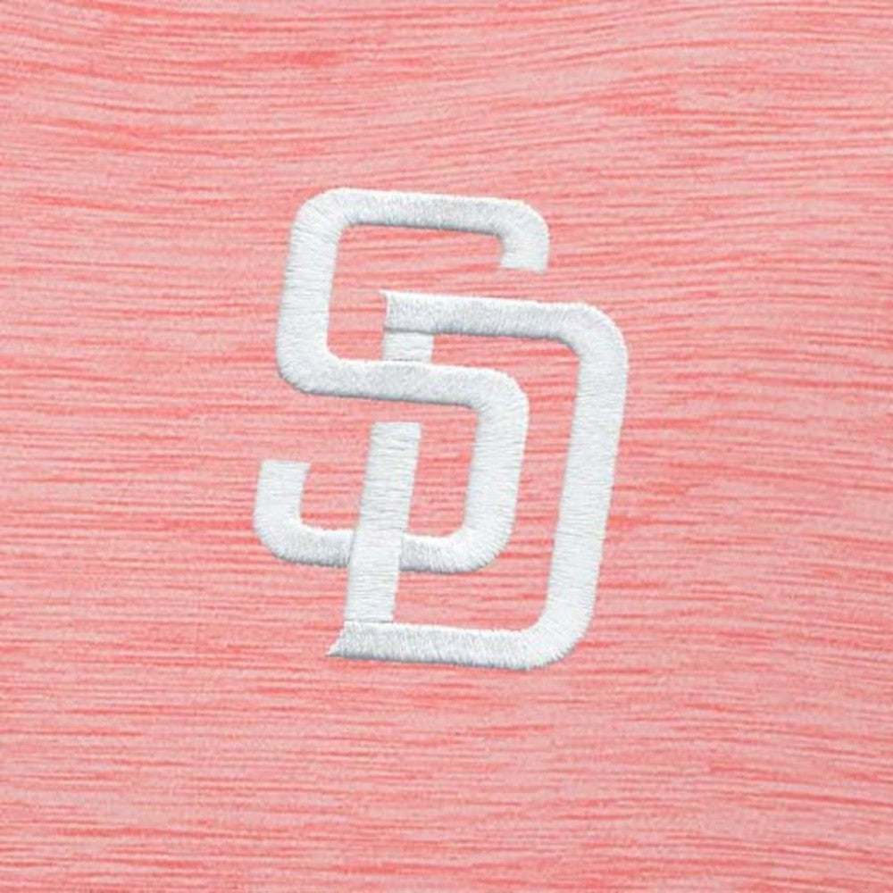 Coral San Diego Padres Antigua Bright Quarter-Zip Pullover Top