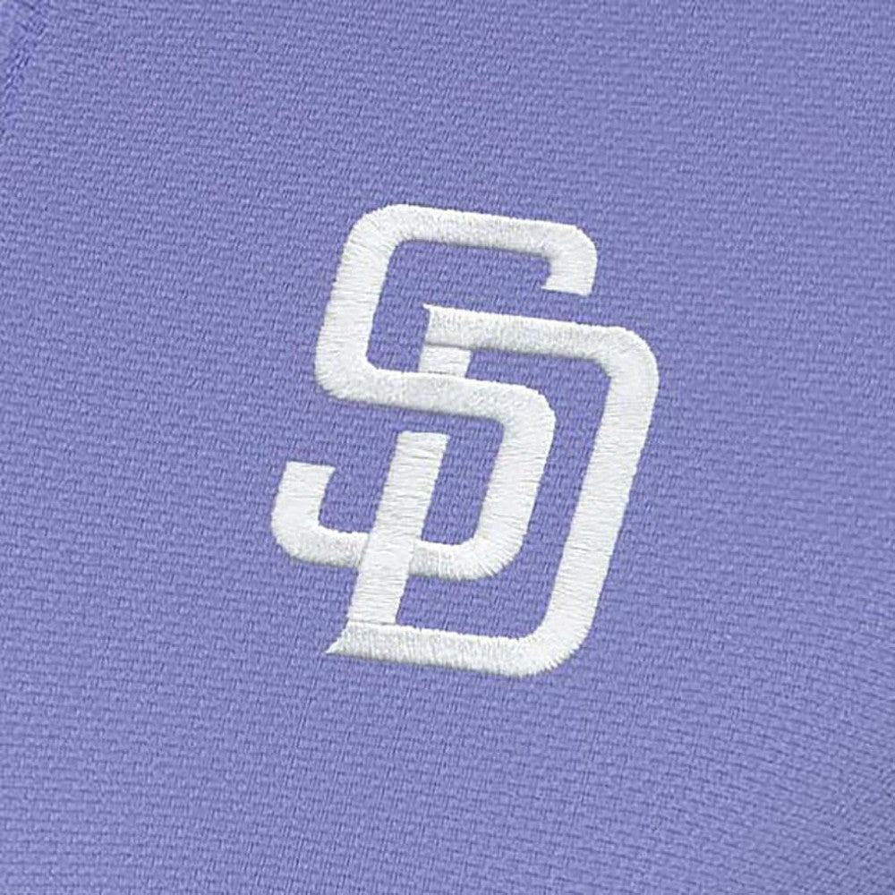 Purple San Diego Padres Antigua Women's Finish Quarter-Zip Pullover Top