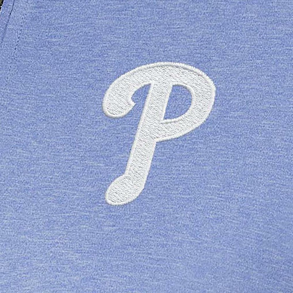 Lavender Philadelphia Phillies Antigua Women's Mentor Quarter-Zip Pullover Top