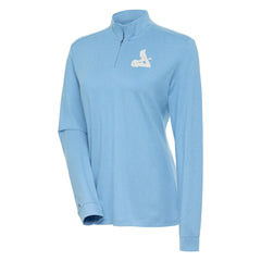 Light Blue St. Louis Cardinals Antigua Women's Mentor Quarter-Zip Pullover Top