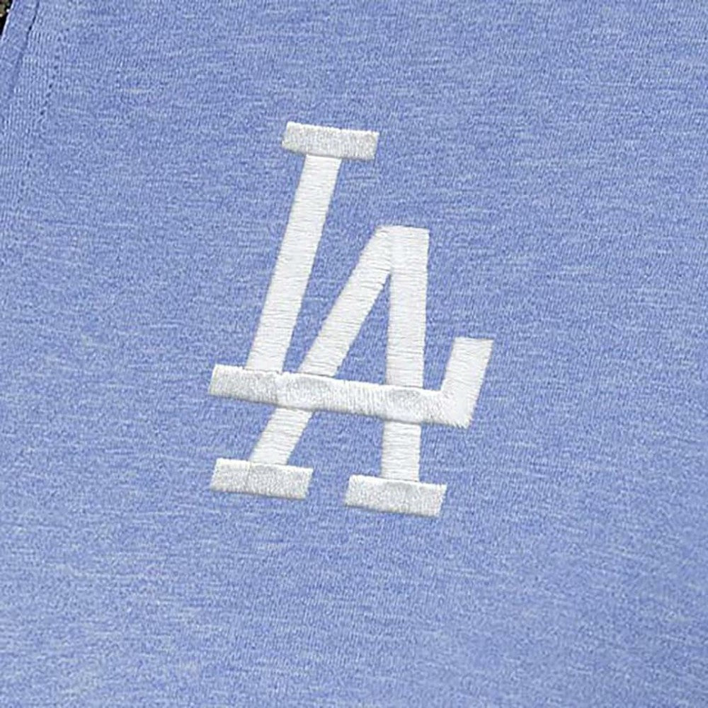 Lavender Los Angeles Dodgers Antigua Women's Mentor Quarter-Zip Pullover Top