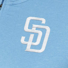Light Blue San Diego Padres Antigua Women's Mentor Quarter-Zip Pullover Top