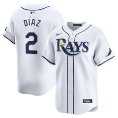 White Yandy Diaz Tampa Bay Rays Nike Home Limited Player Jersey