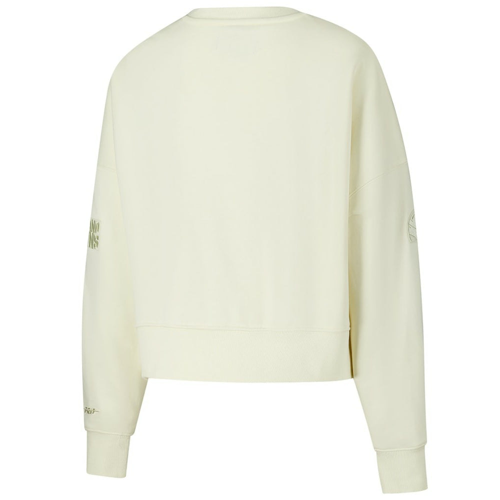 Pro Standard Triple Tonal Cropped Fleece Pullover Sweatshirt - Cleveland Browns Pullover