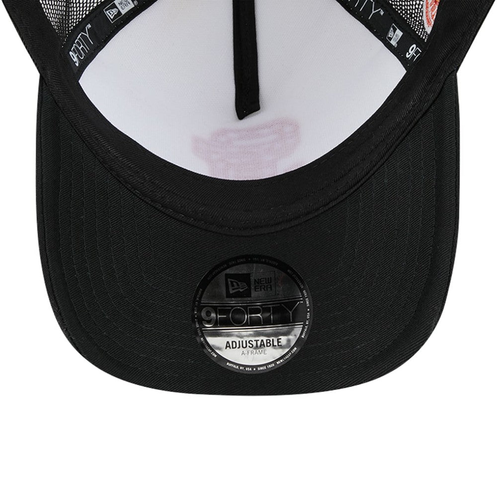 White/Black San Francisco Giants New Era Checkered Flag A-Frame Trucker 9FORTY Adjustable Hat