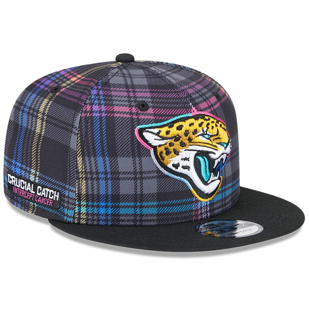 2024 NFL Crucial Catch Plaid 9FIFTY Snapback Hat - Jacksonville Jaguars Hats