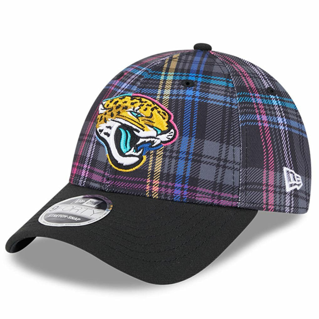 2024 NFL Crucial Catch Plaid 9FORTY Adjustable Hat - Jacksonville Jaguars Hats