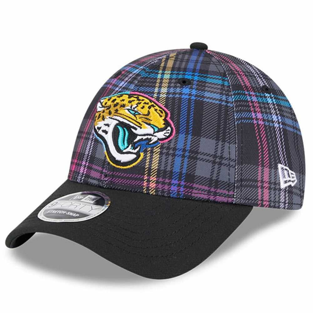 2024 NFL Crucial Catch Plaid 9FORTY Adjustable Hat - Jacksonville Jaguars Hats