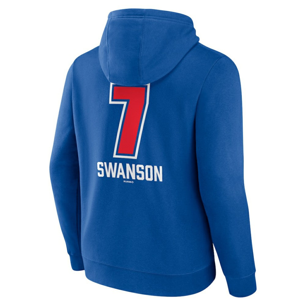 Royal Dansby Swanson Chicago Cubs Fastball Player Name & Number Pullover Hoodie