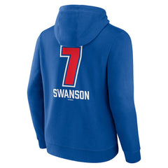 Royal Dansby Swanson Chicago Cubs Fastball Player Name & Number Pullover Hoodie
