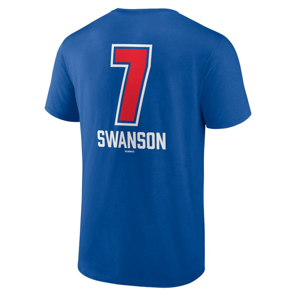 Royal Dansby Swanson Chicago Cubs Fastball Player Name & Number T-Shirt