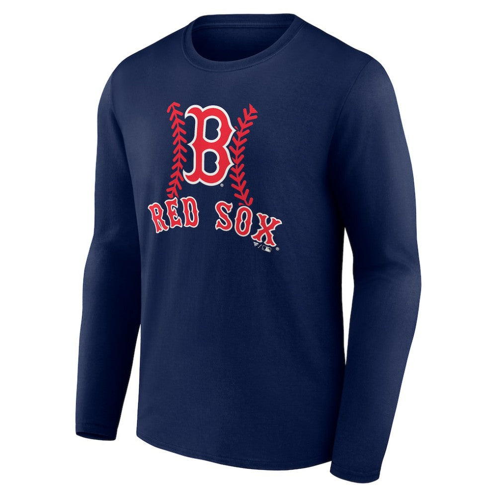 Navy Jarren Duran Boston Red Sox Fastball Player Name & Number Long Sleeve T-Shirt