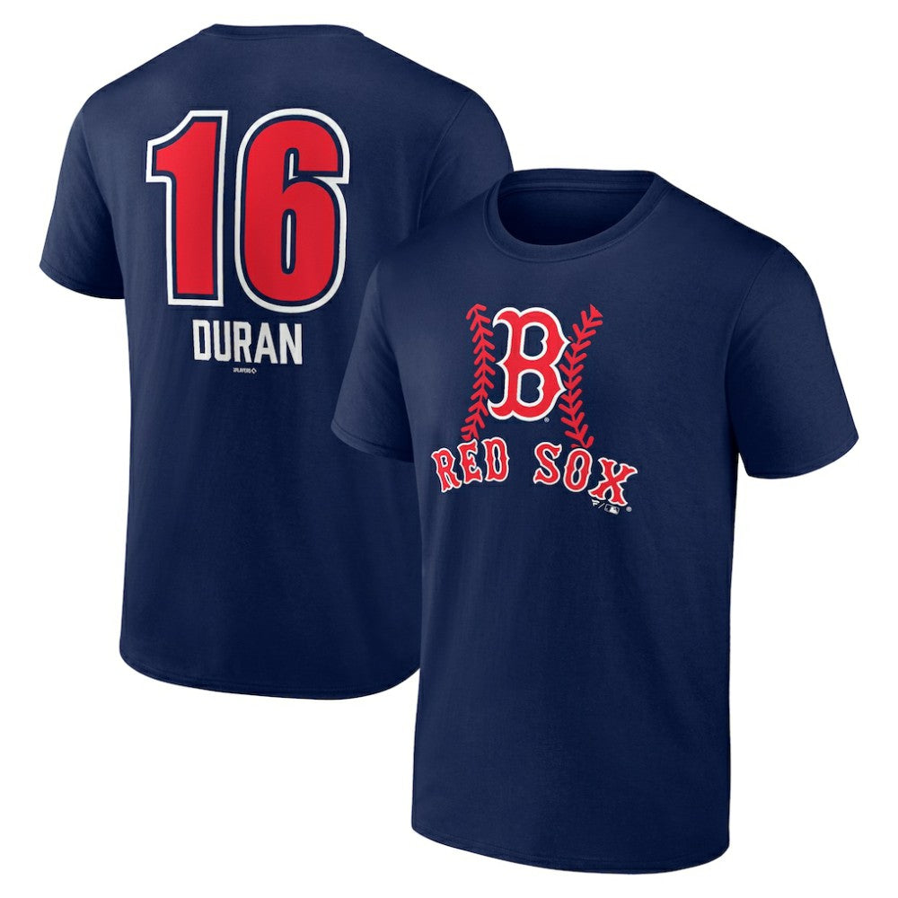 Navy Jarren Duran Boston Red Sox Fastball Player Name & Number T-Shirt