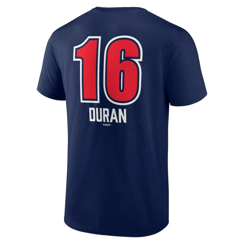Navy Jarren Duran Boston Red Sox Fastball Player Name & Number T-Shirt