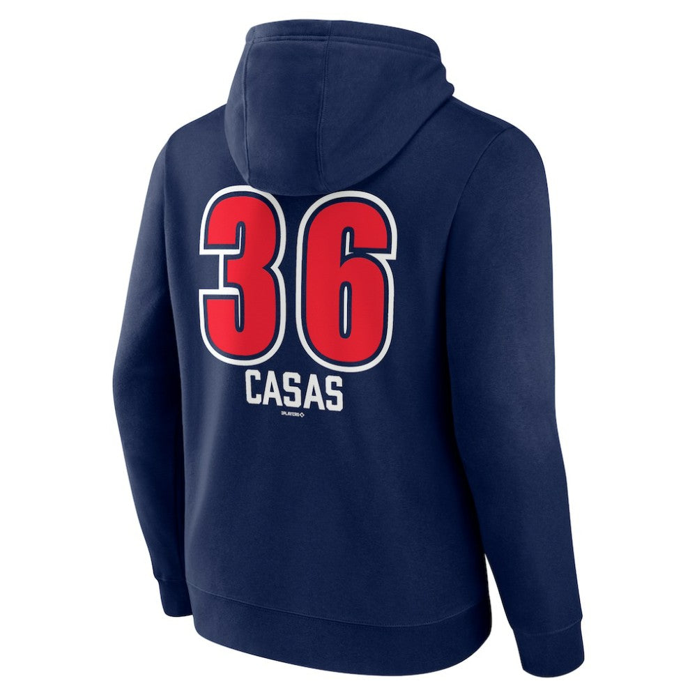 Navy Triston Casas Boston Red Sox Fastball Player Name & Number Pullover Hoodie