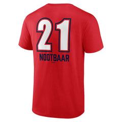 Red Lars Nootbaar St. Louis Cardinals Fastball Player Name & Number T-Shirt