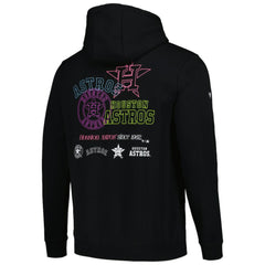 Black Houston Astros Levelwear Podium Vintage Pullover Hoodie