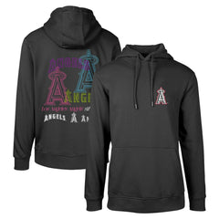 Black Los Angeles Angels Levelwear Podium Vintage Pullover Hoodie