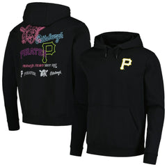 Black Pittsburgh Pirates Levelwear Podium Vintage Pullover Hoodie