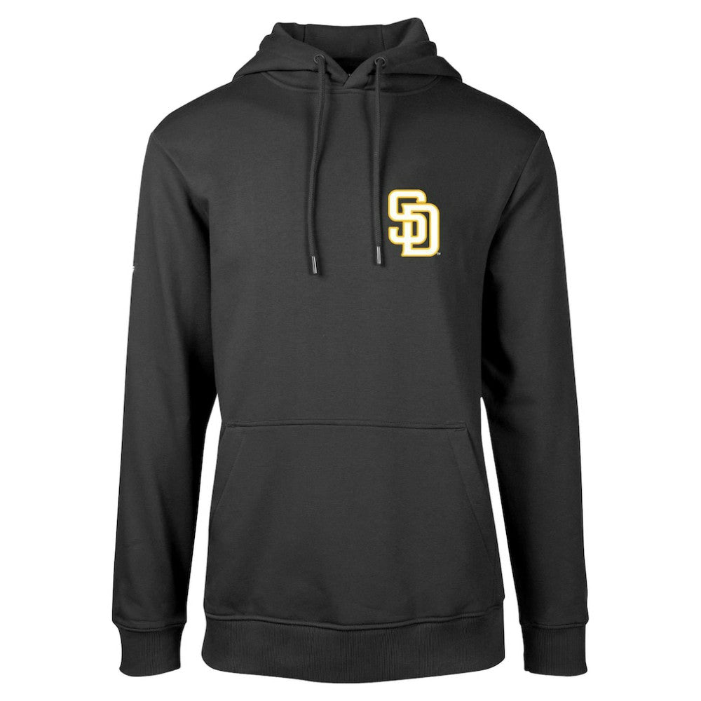 Black San Diego Padres Levelwear Podium Vintage Pullover Hoodie