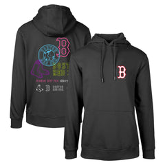 Black Boston Red Sox Levelwear Podium Vintage Pullover Hoodie