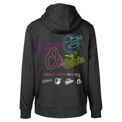 Black Baltimore Orioles Levelwear Podium Vintage Pullover Hoodie