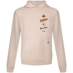 Cream Baltimore Orioles Levelwear Base Line Pullover Hoodie
